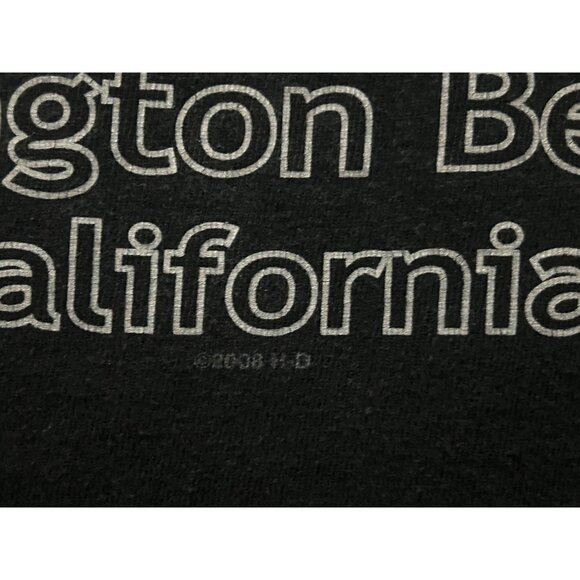 Harley-Davidson H-D T-Shirt Pin-Up Biker Babe Huntington Beach California 2008 - Picture 4 of 7